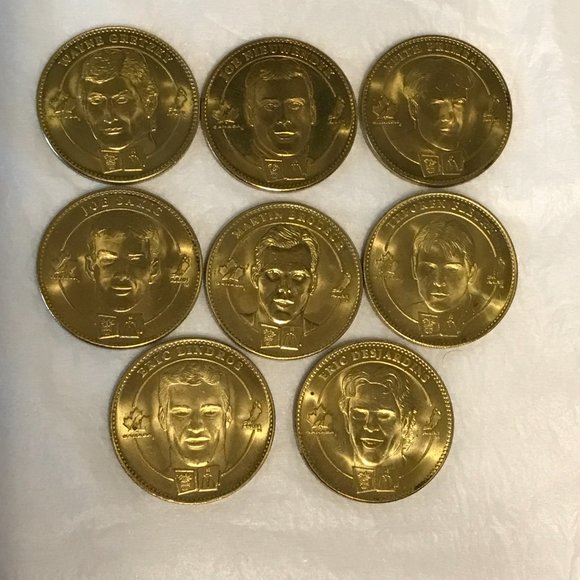 McDonald's Team Canada Hockey Coins (set includes 8 double sided coins) - Picture 2 of 2